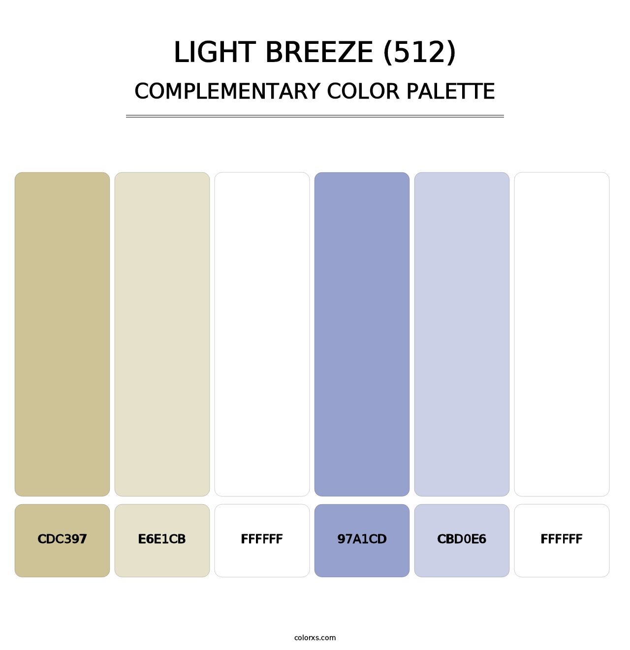 Light Breeze (512) - Complementary Color Palette