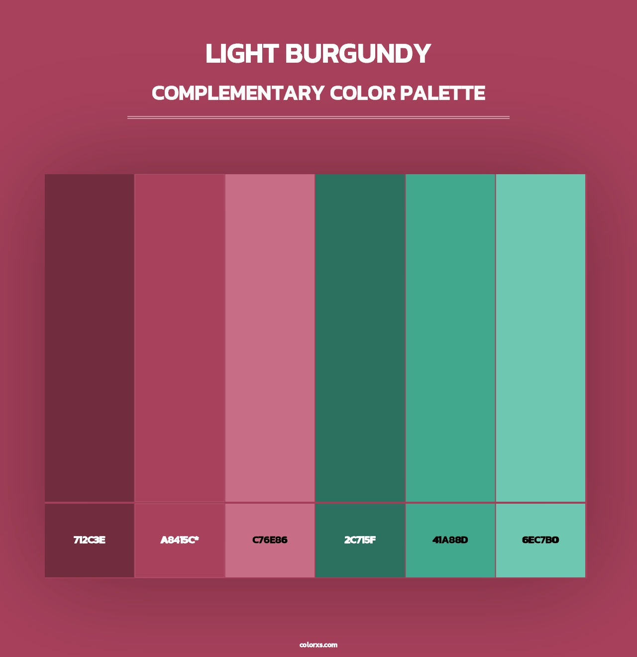 Light Burgundy - Complementary Color Palette