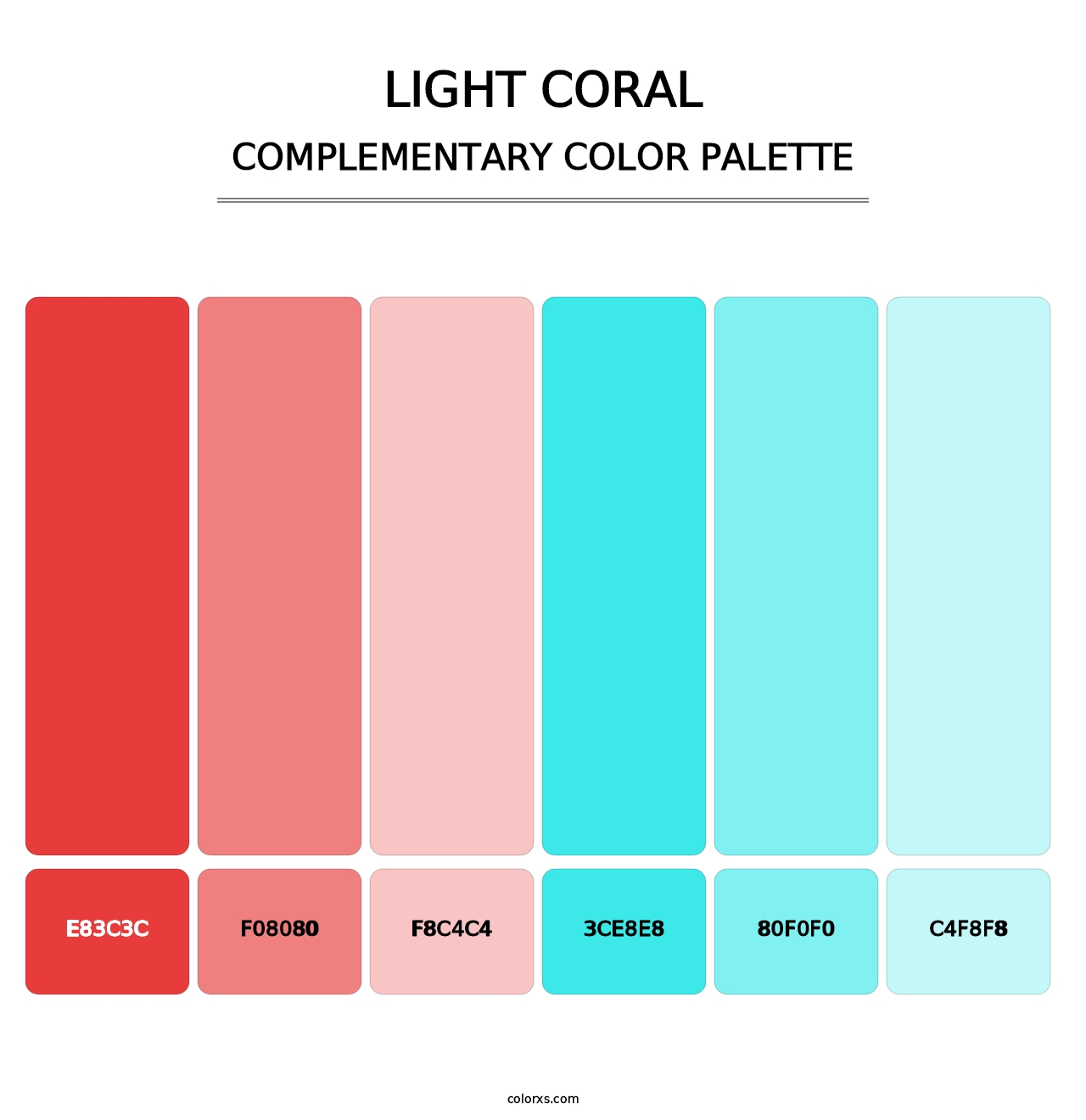 Light Coral - Complementary Color Palette