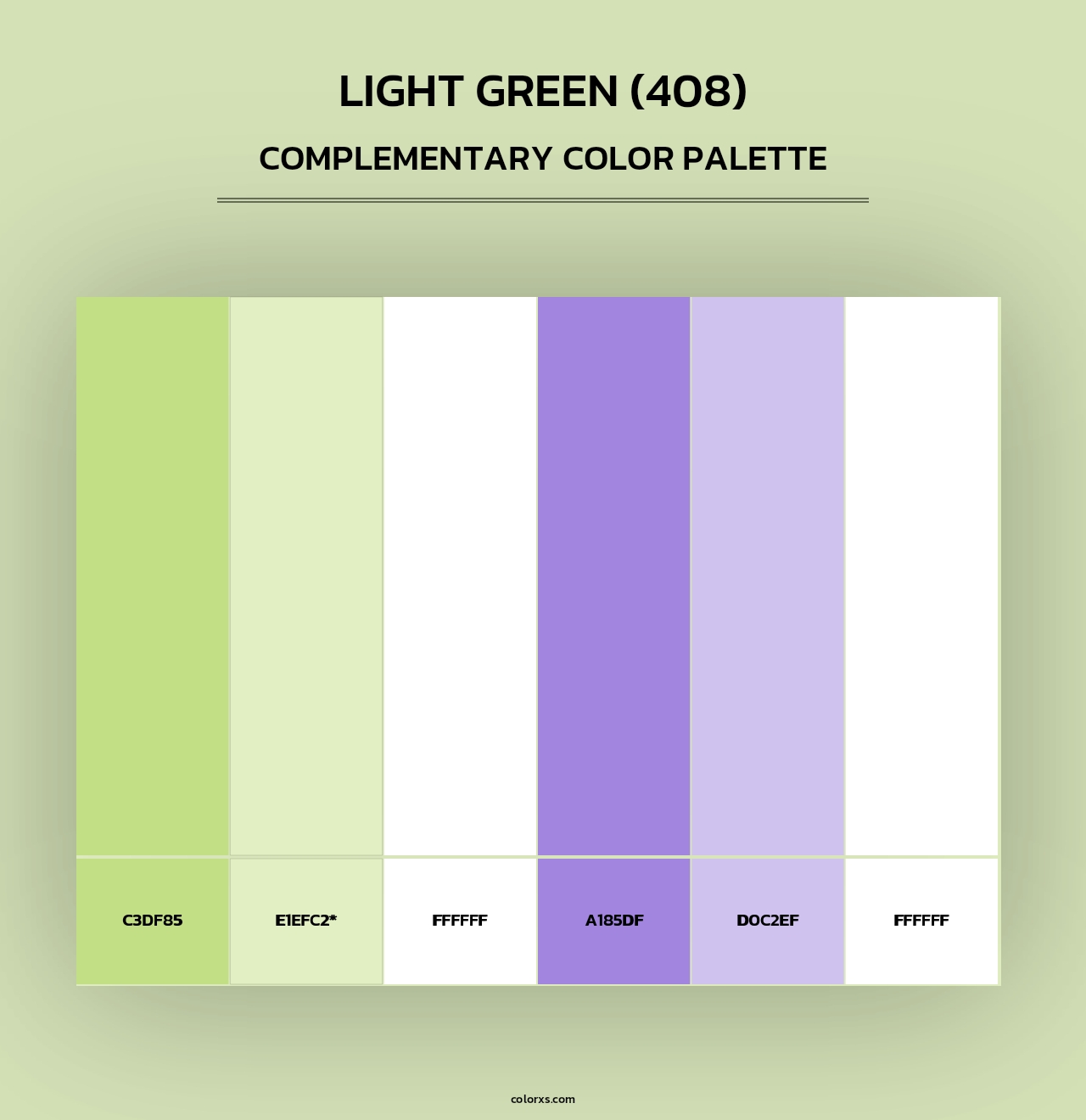 Light Green (408) - Complementary Color Palette