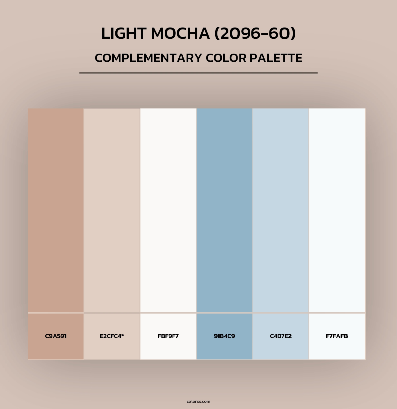 Light Mocha (2096-60) - Complementary Color Palette