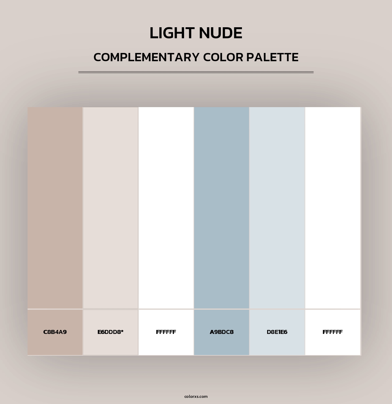 Light Nude - Complementary Color Palette