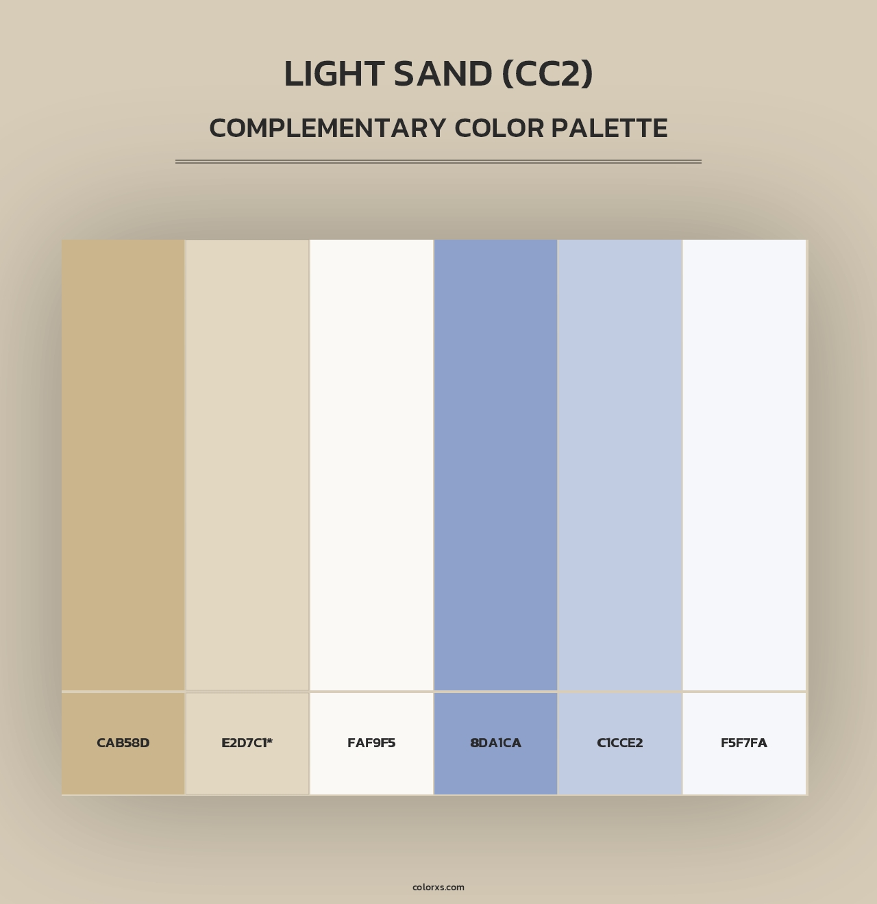 Light Sand (CC2) - Complementary Color Palette