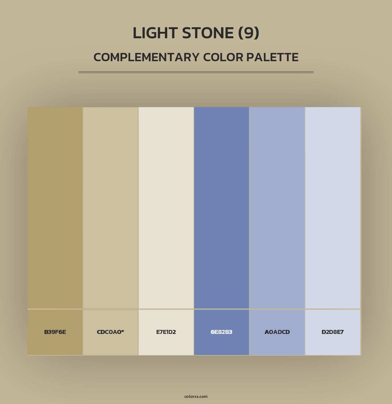 Light Stone (9) - Complementary Color Palette