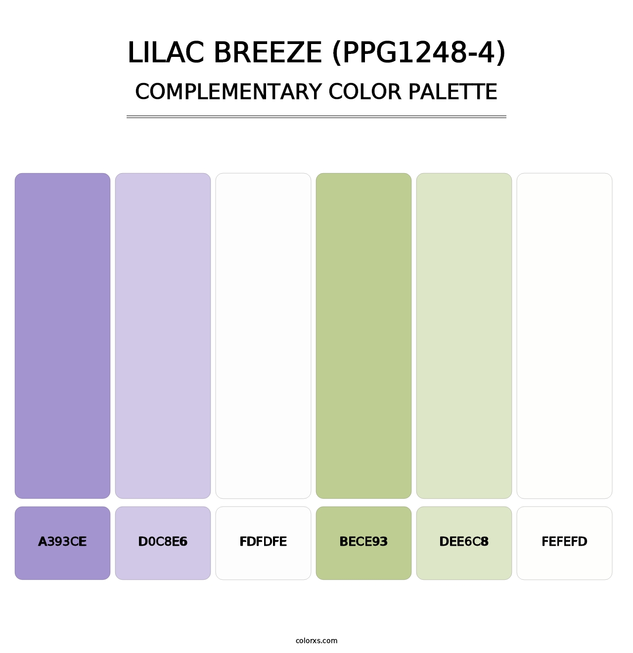 Lilac Breeze (PPG1248-4) - Complementary Color Palette