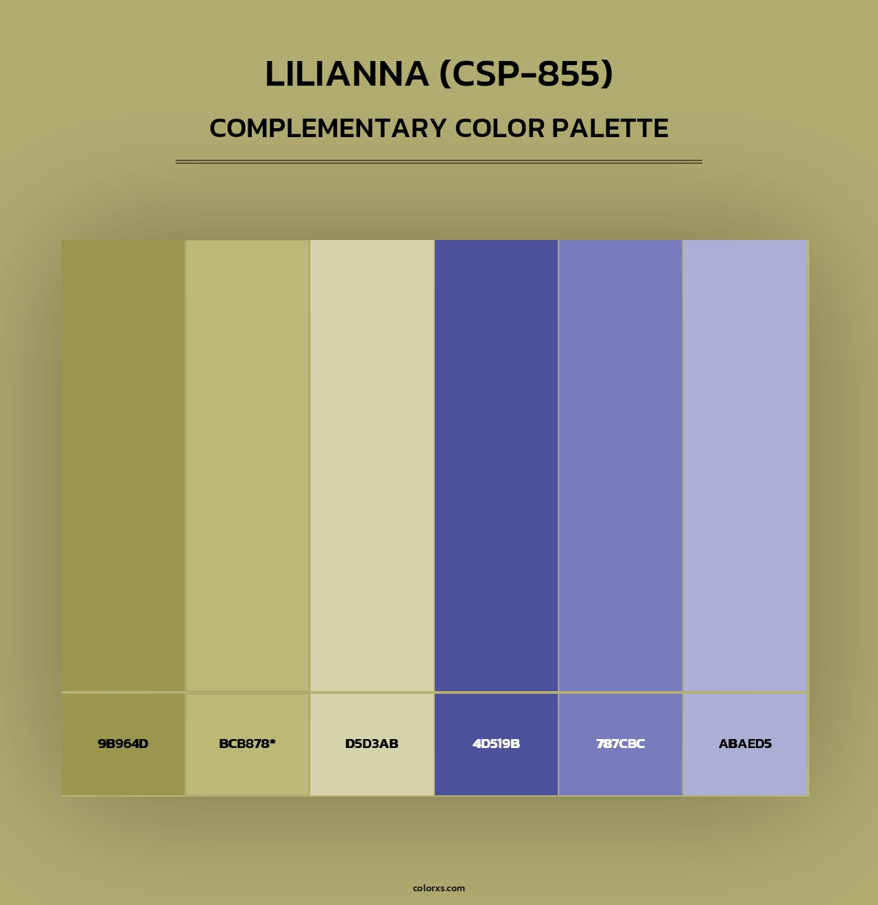 Lilianna (CSP-855) - Complementary Color Palette
