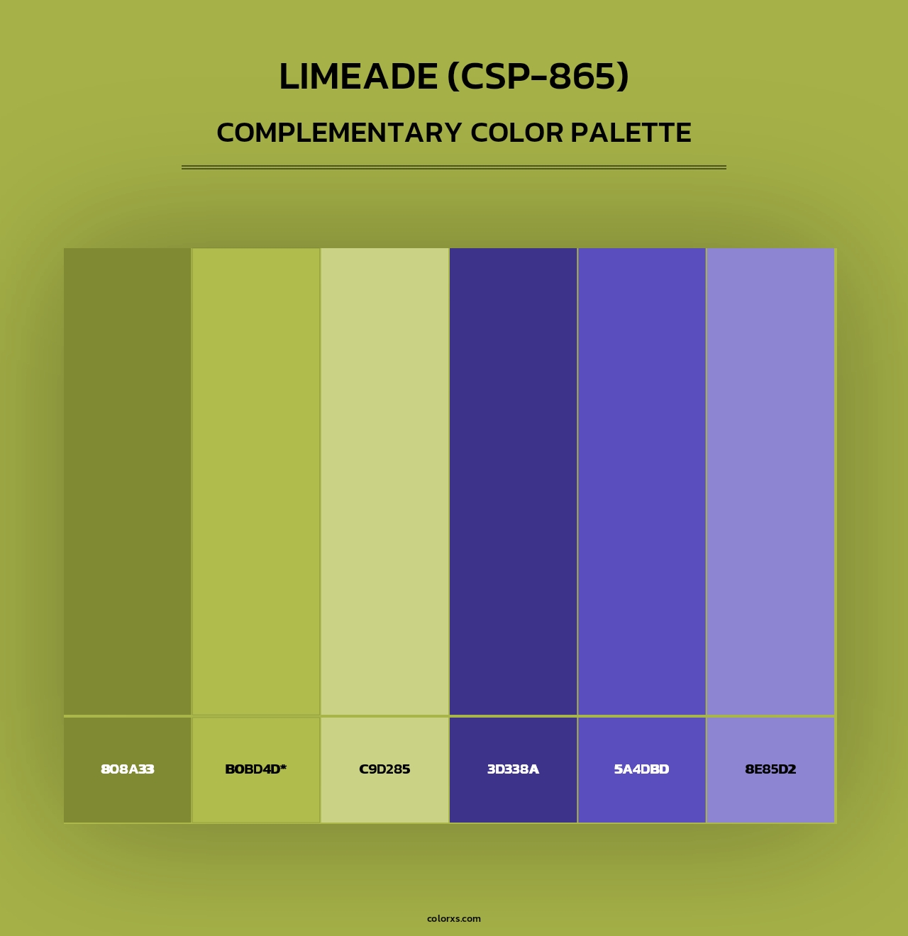 Limeade (CSP-865) - Complementary Color Palette