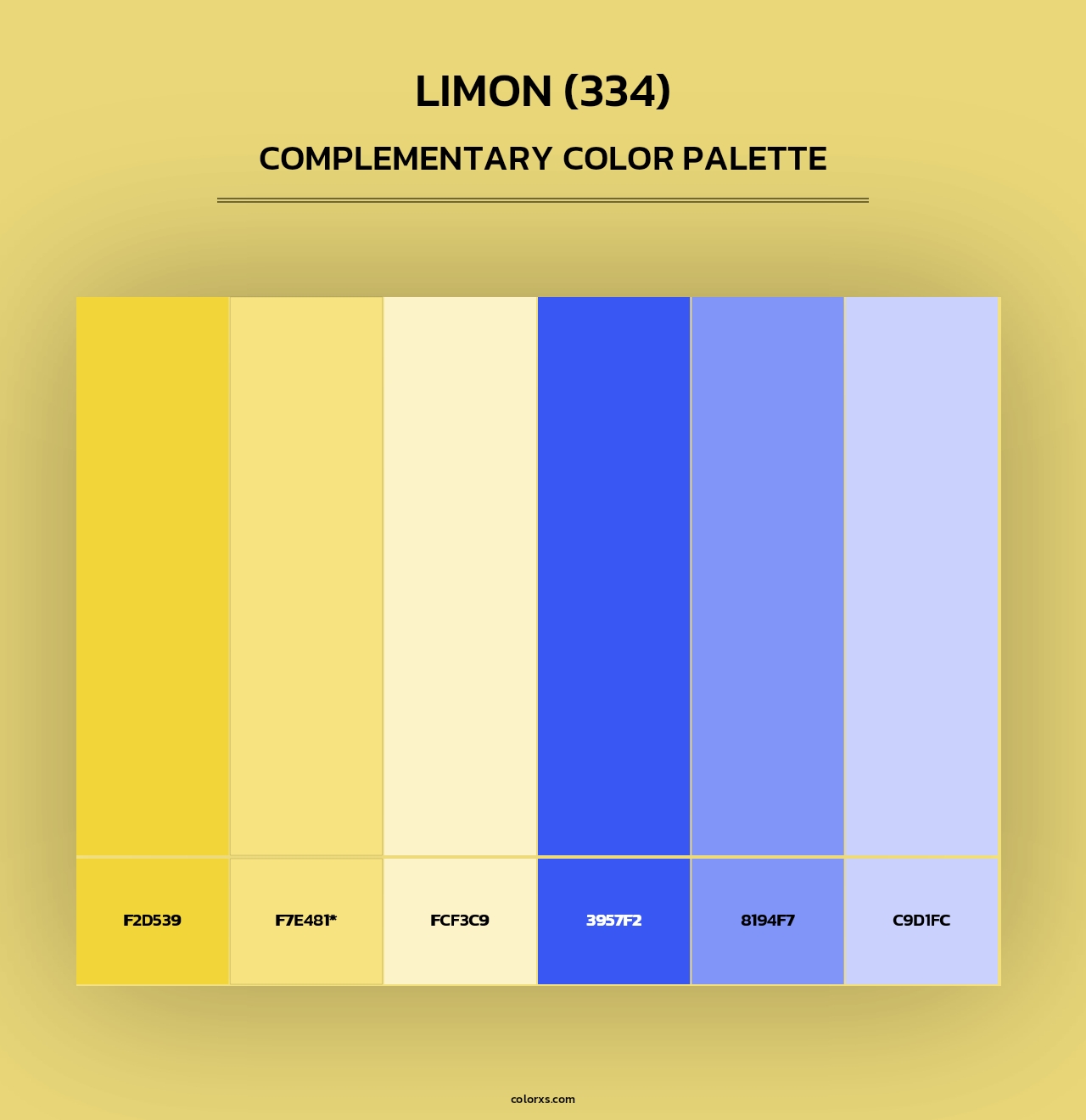Limon (334) - Complementary Color Palette