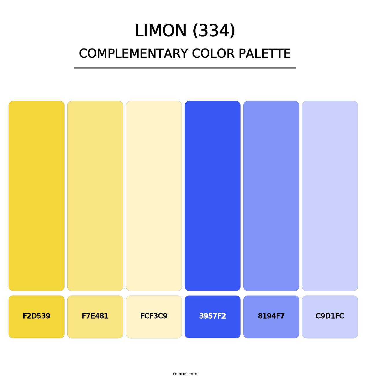Limon (334) - Complementary Color Palette