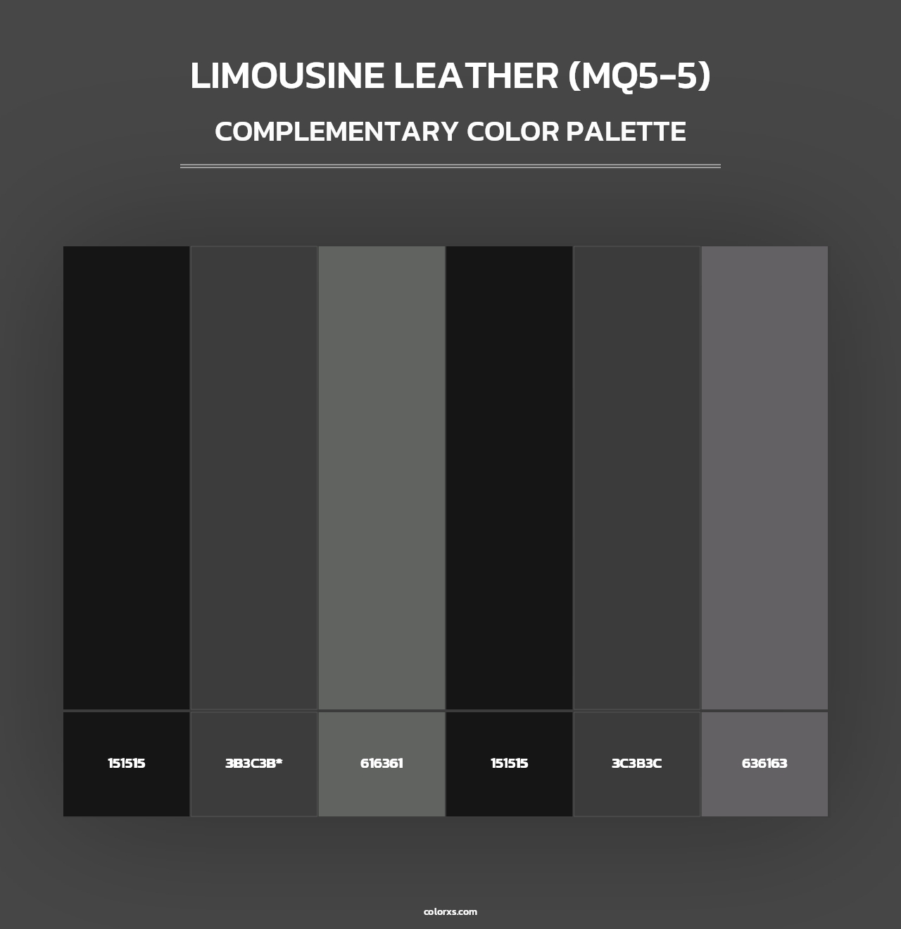 Limousine Leather (MQ5-5) - Complementary Color Palette