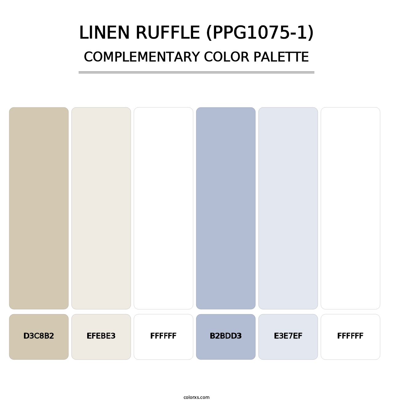Linen Ruffle (PPG1075-1) - Complementary Color Palette