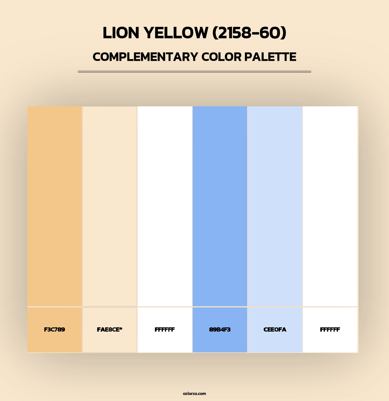 Lion Yellow (2158-60) - Complementary Color Palette