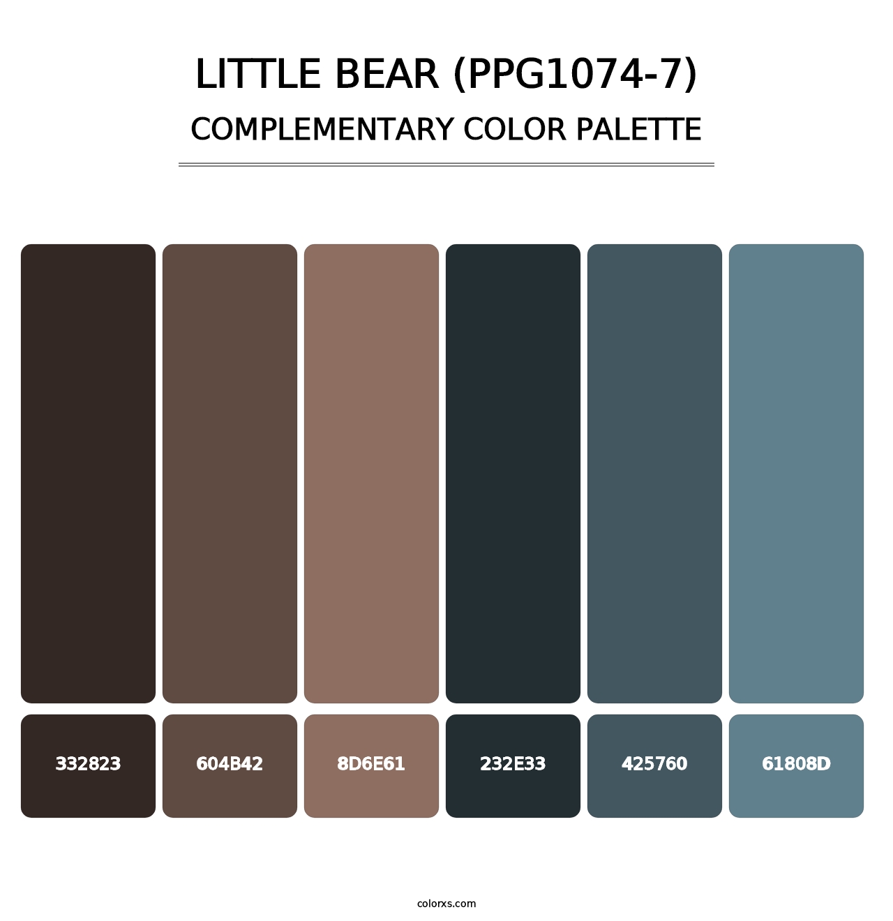 Little Bear (PPG1074-7) - Complementary Color Palette
