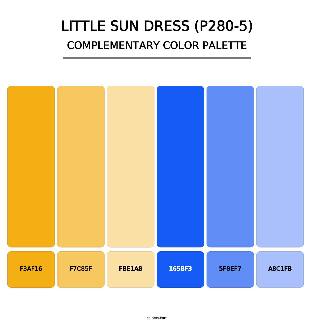 Little Sun Dress (P280-5) - Complementary Color Palette