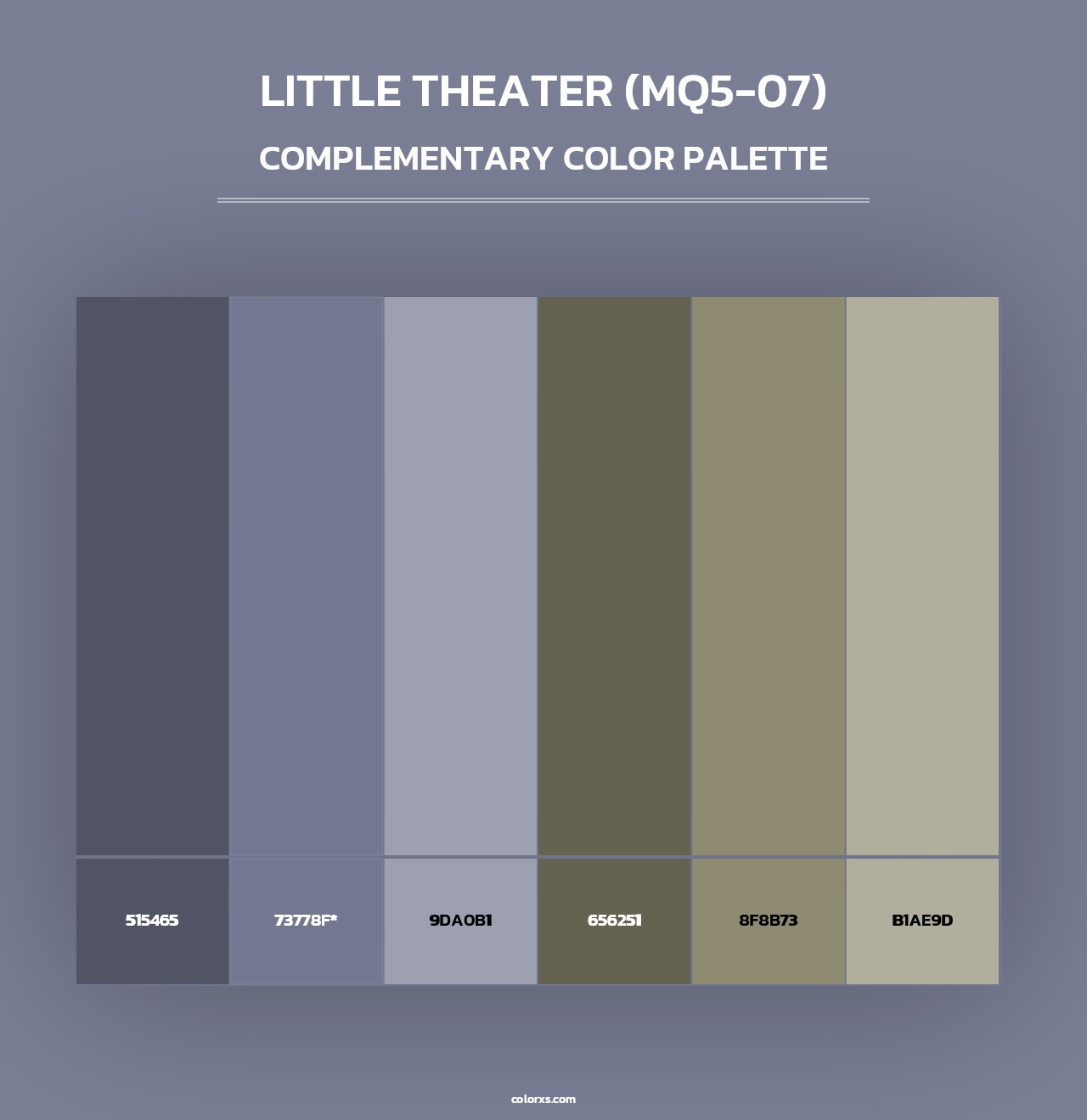Little Theater (MQ5-07) - Complementary Color Palette