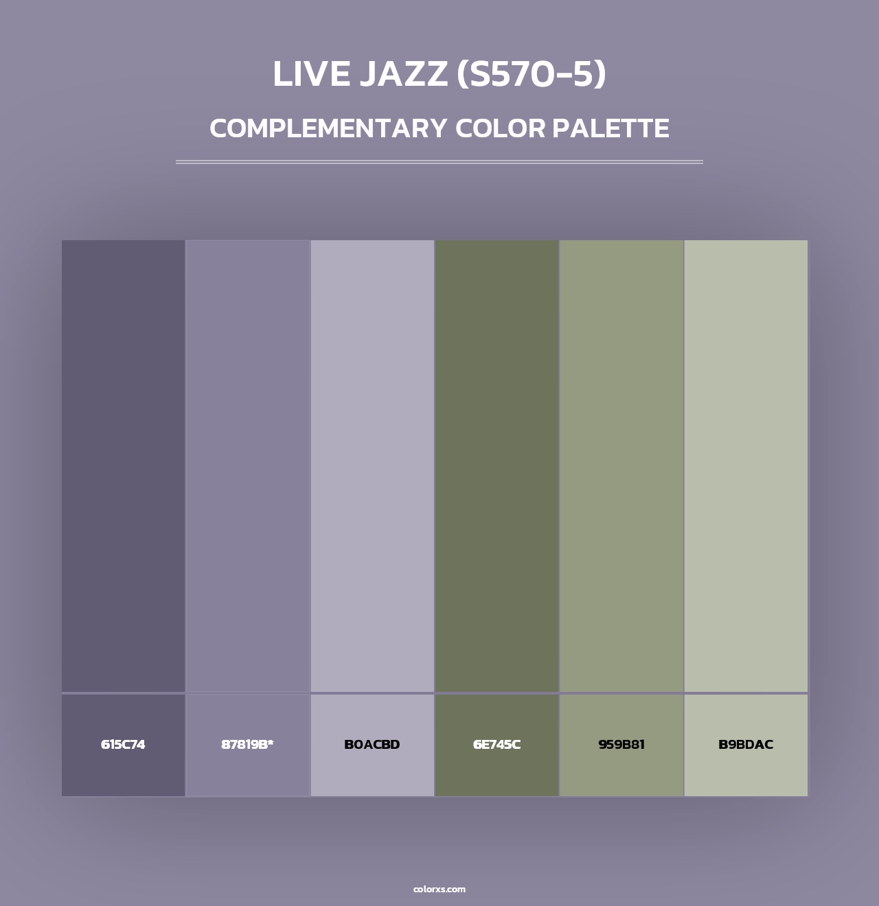 Live Jazz (S570-5) - Complementary Color Palette