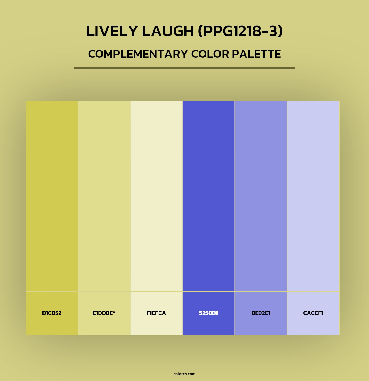 Lively Laugh (PPG1218-3) - Complementary Color Palette