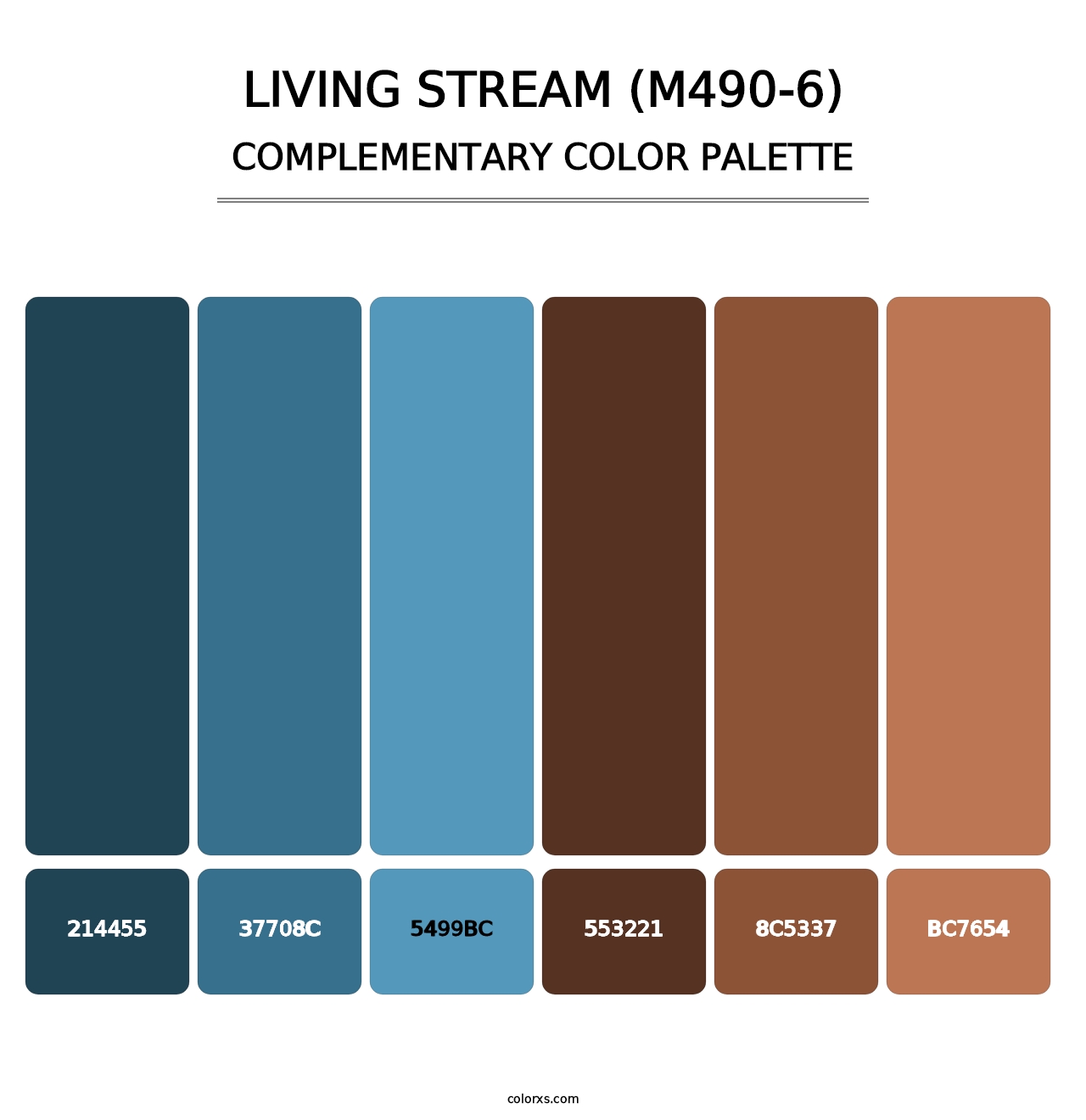 Living Stream (M490-6) - Complementary Color Palette