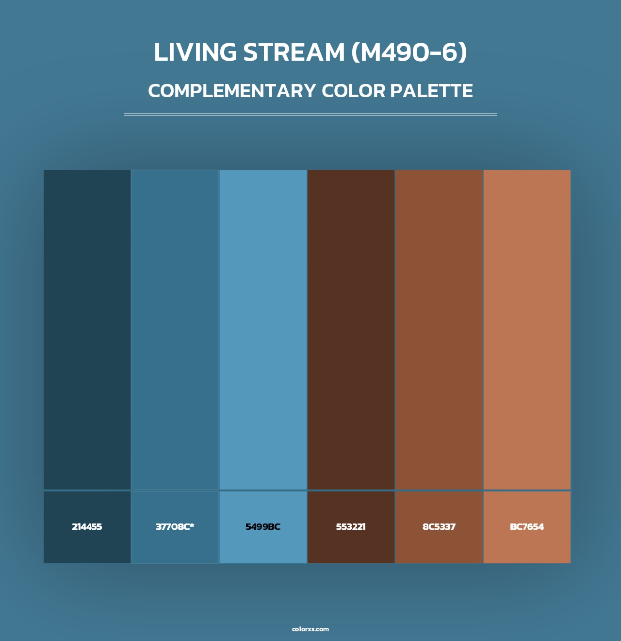 Living Stream (M490-6) - Complementary Color Palette
