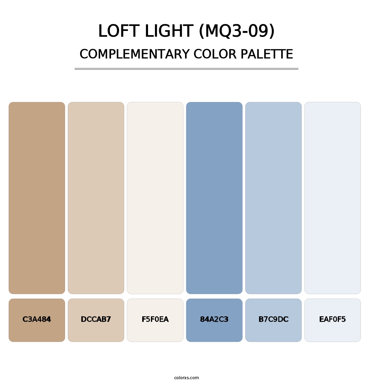Loft Light (MQ3-09) - Complementary Color Palette