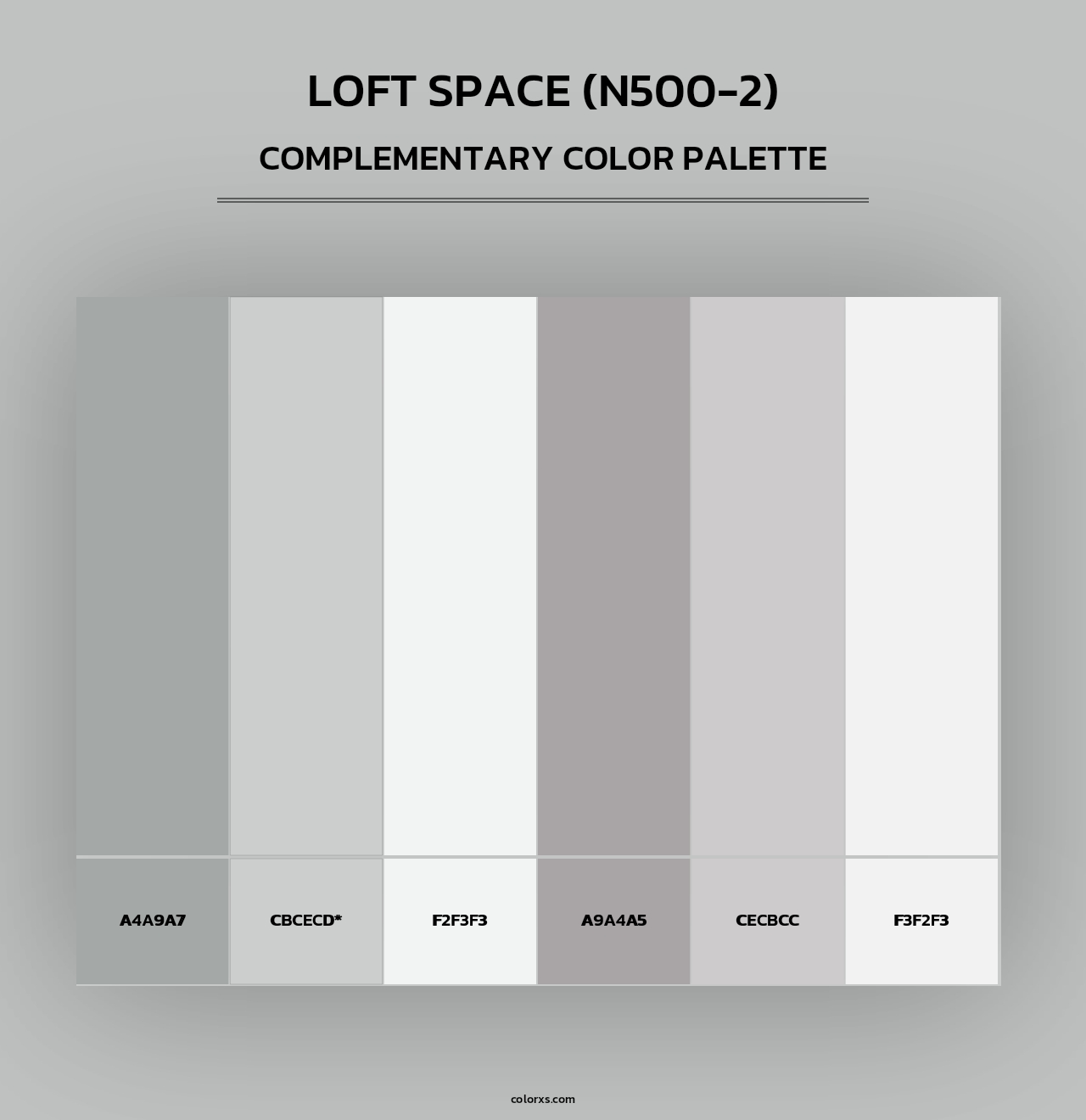 Loft Space (N500-2) - Complementary Color Palette
