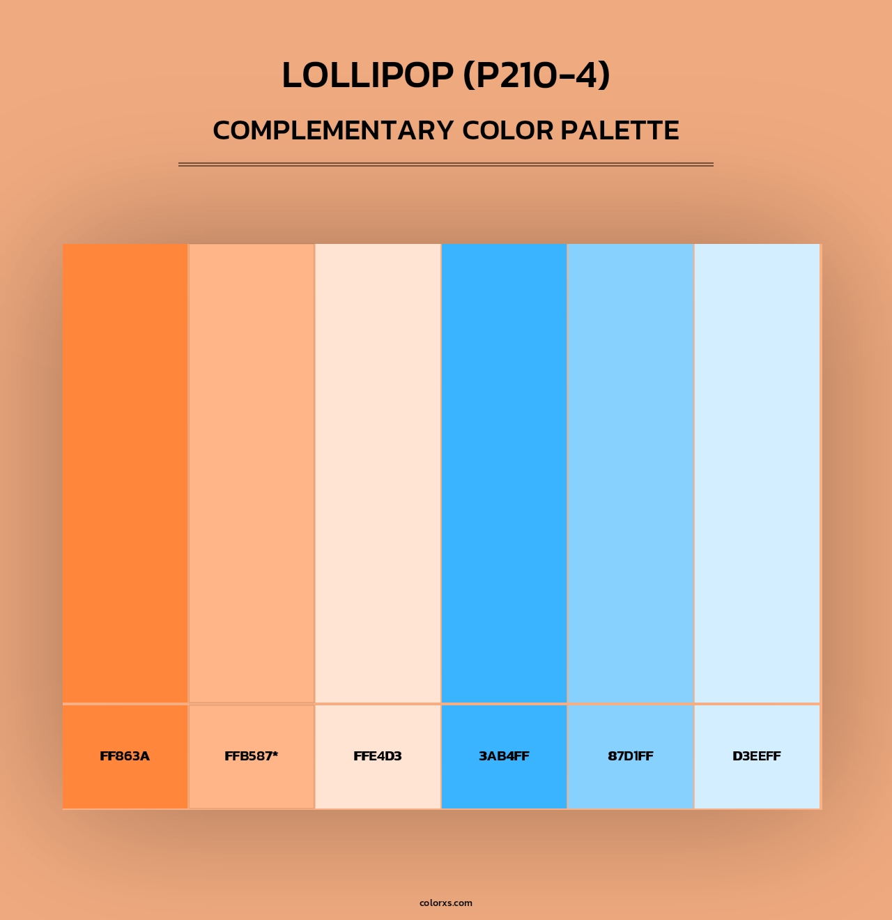 Lollipop (P210-4) - Complementary Color Palette