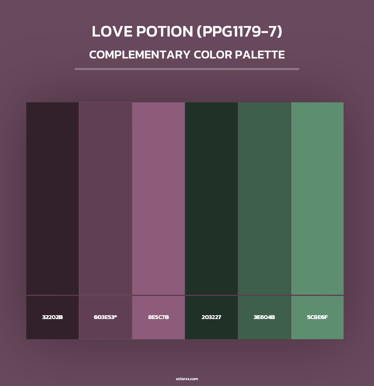 Love Potion (PPG1179-7) - Complementary Color Palette