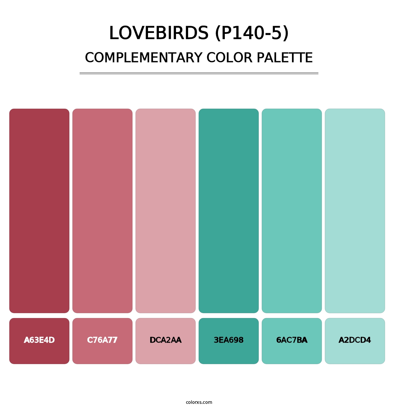 Lovebirds (P140-5) - Complementary Color Palette