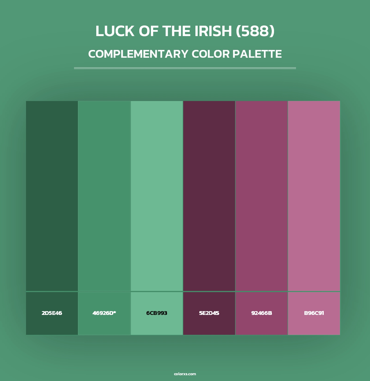 Luck of the Irish (588) - Complementary Color Palette