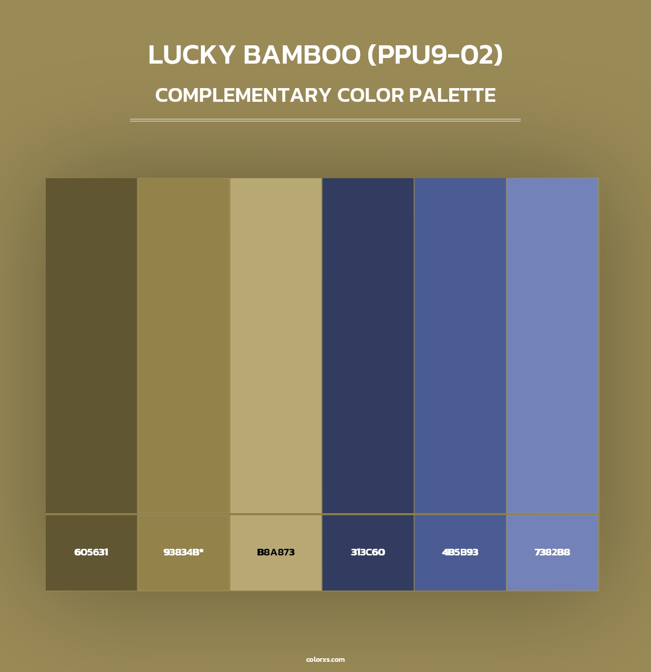 Lucky Bamboo (PPU9-02) - Complementary Color Palette