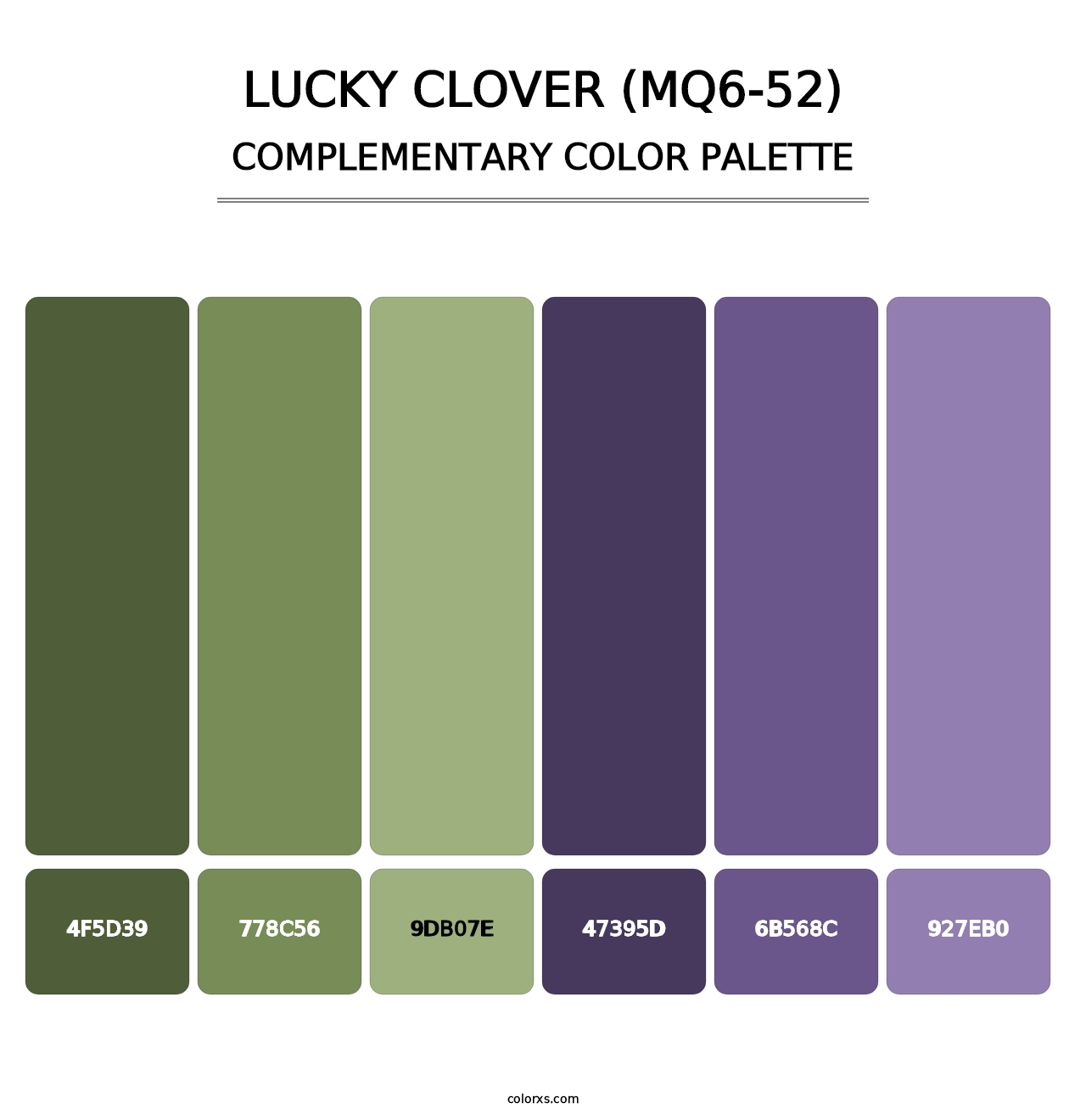 Lucky Clover (MQ6-52) - Complementary Color Palette