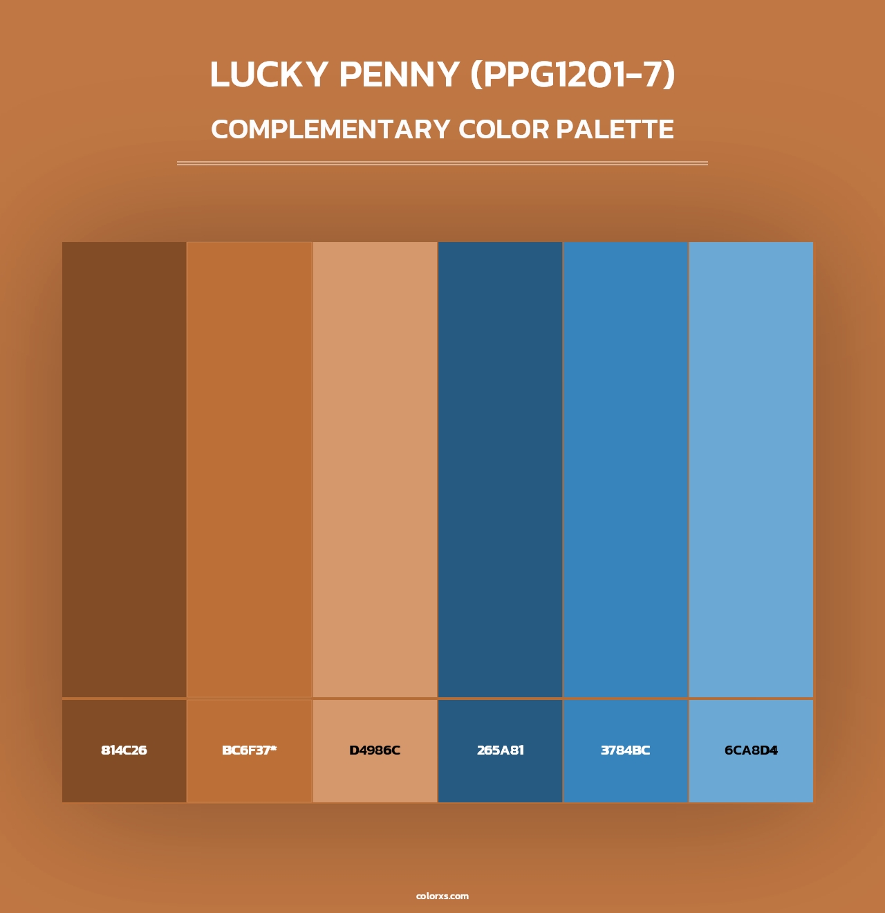 Lucky Penny (PPG1201-7) - Complementary Color Palette