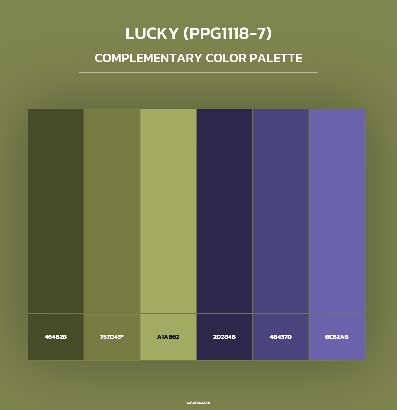 Lucky (PPG1118-7) - Complementary Color Palette