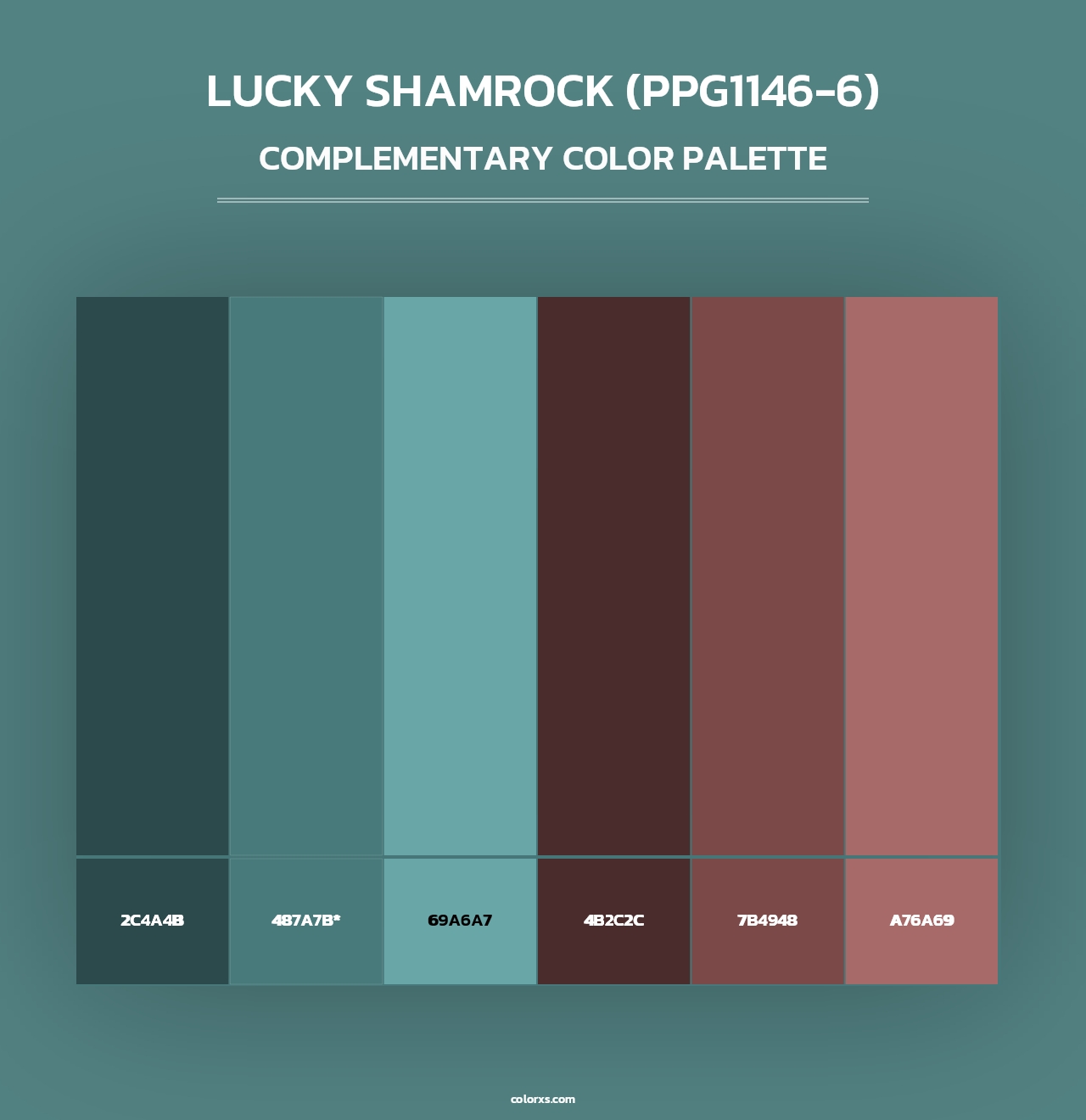 Lucky Shamrock (PPG1146-6) - Complementary Color Palette