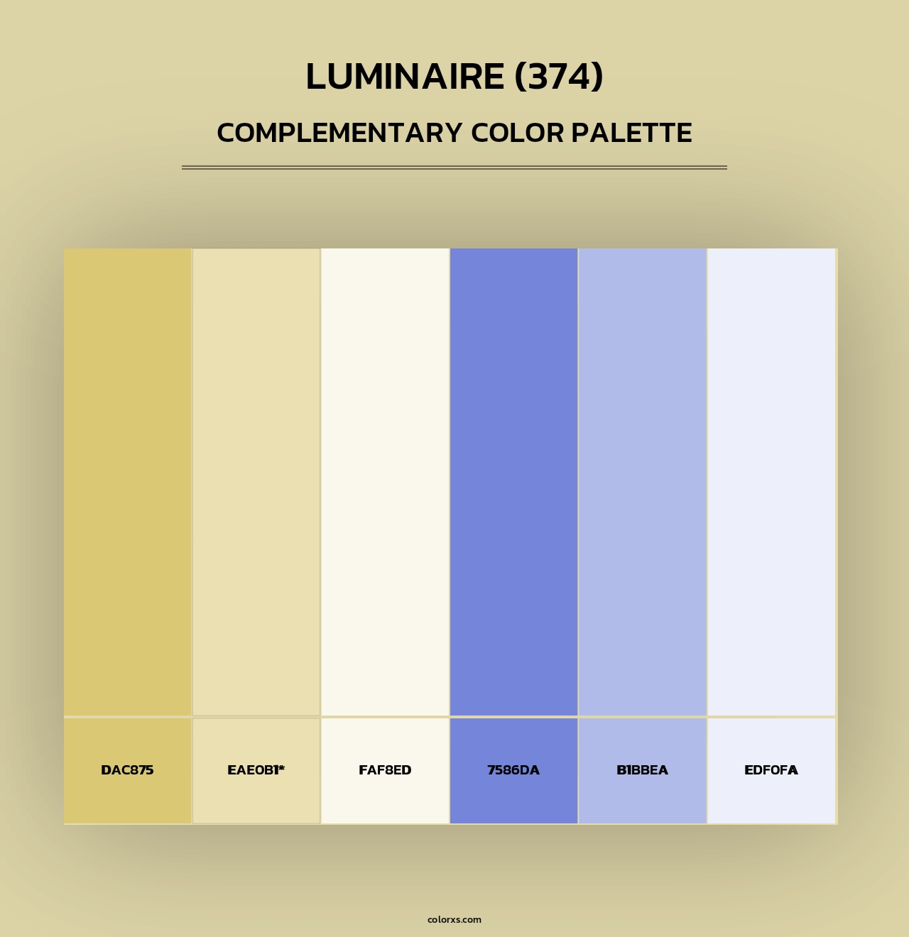 Luminaire (374) - Complementary Color Palette