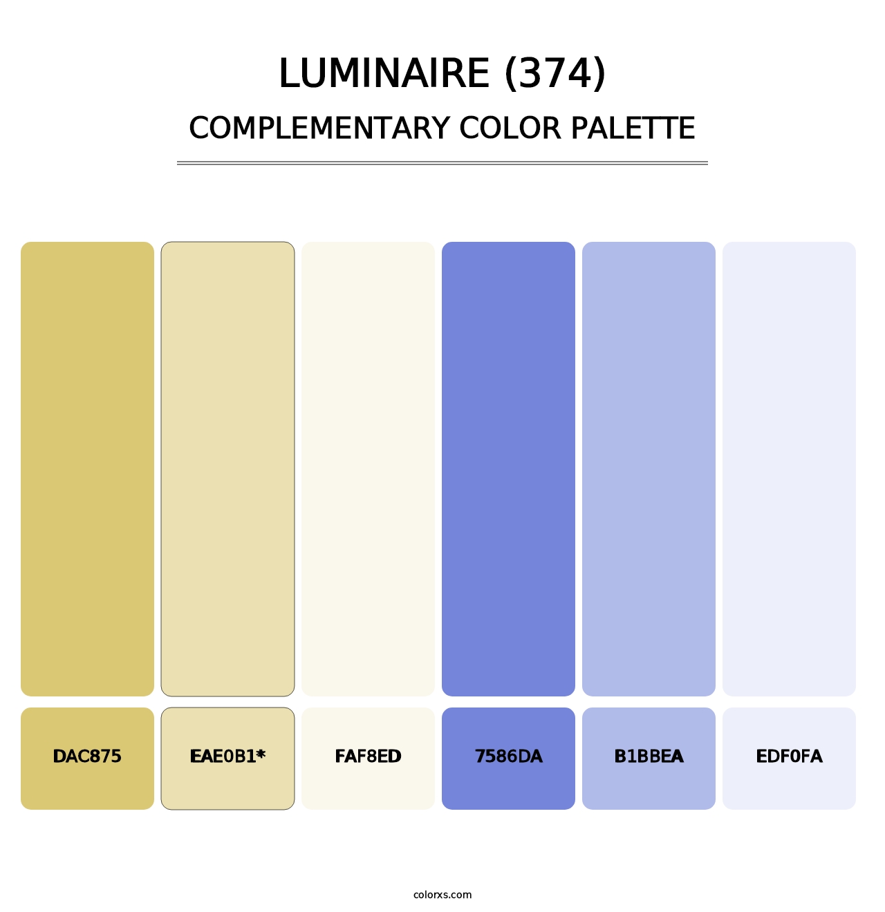Luminaire (374) - Complementary Color Palette