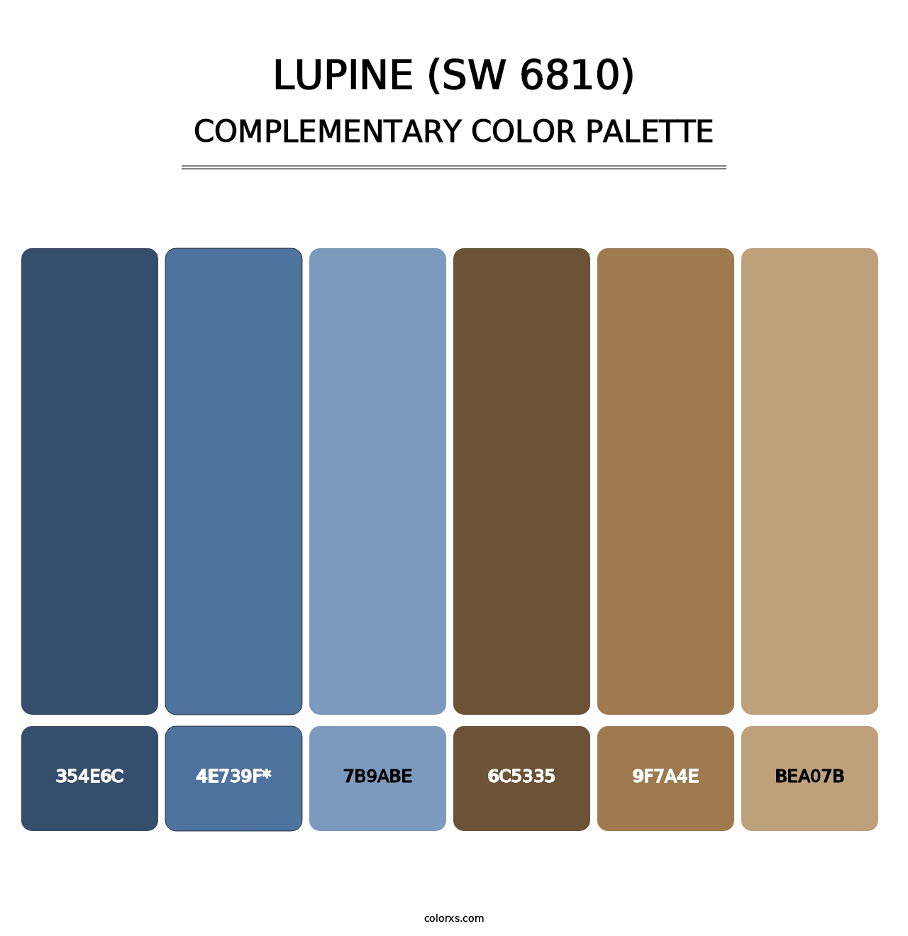 Lupine (SW 6810) - Complementary Color Palette