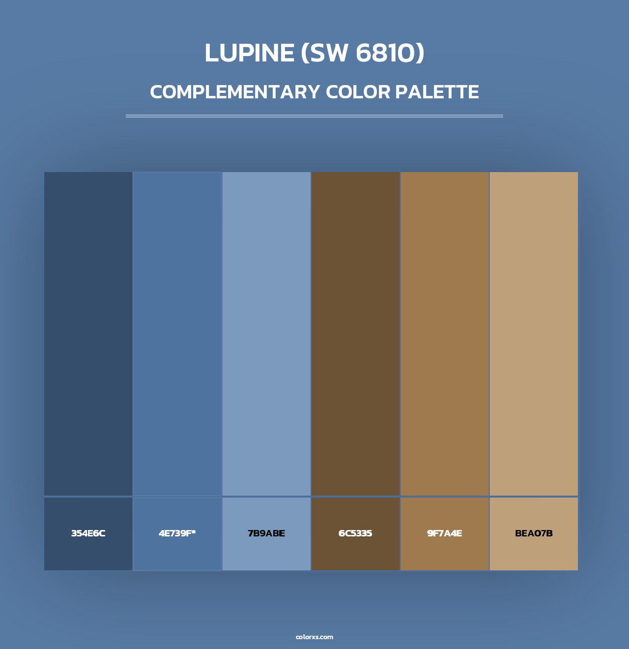 Lupine (SW 6810) - Complementary Color Palette