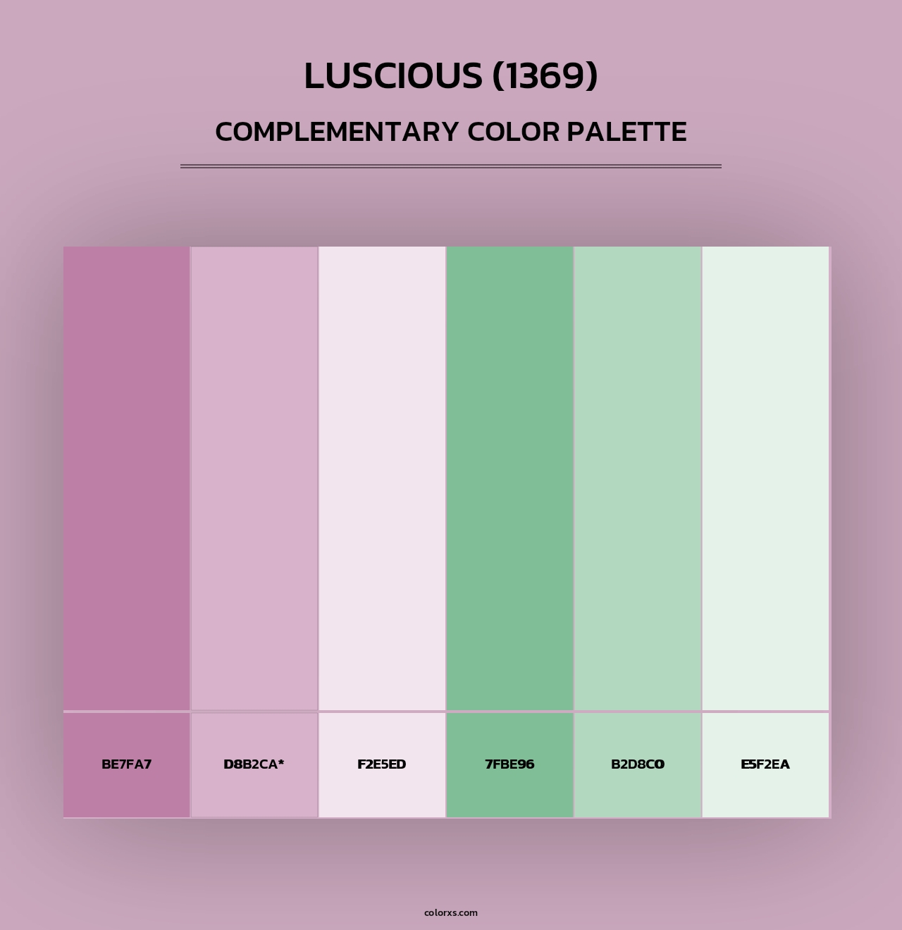 Luscious (1369) - Complementary Color Palette
