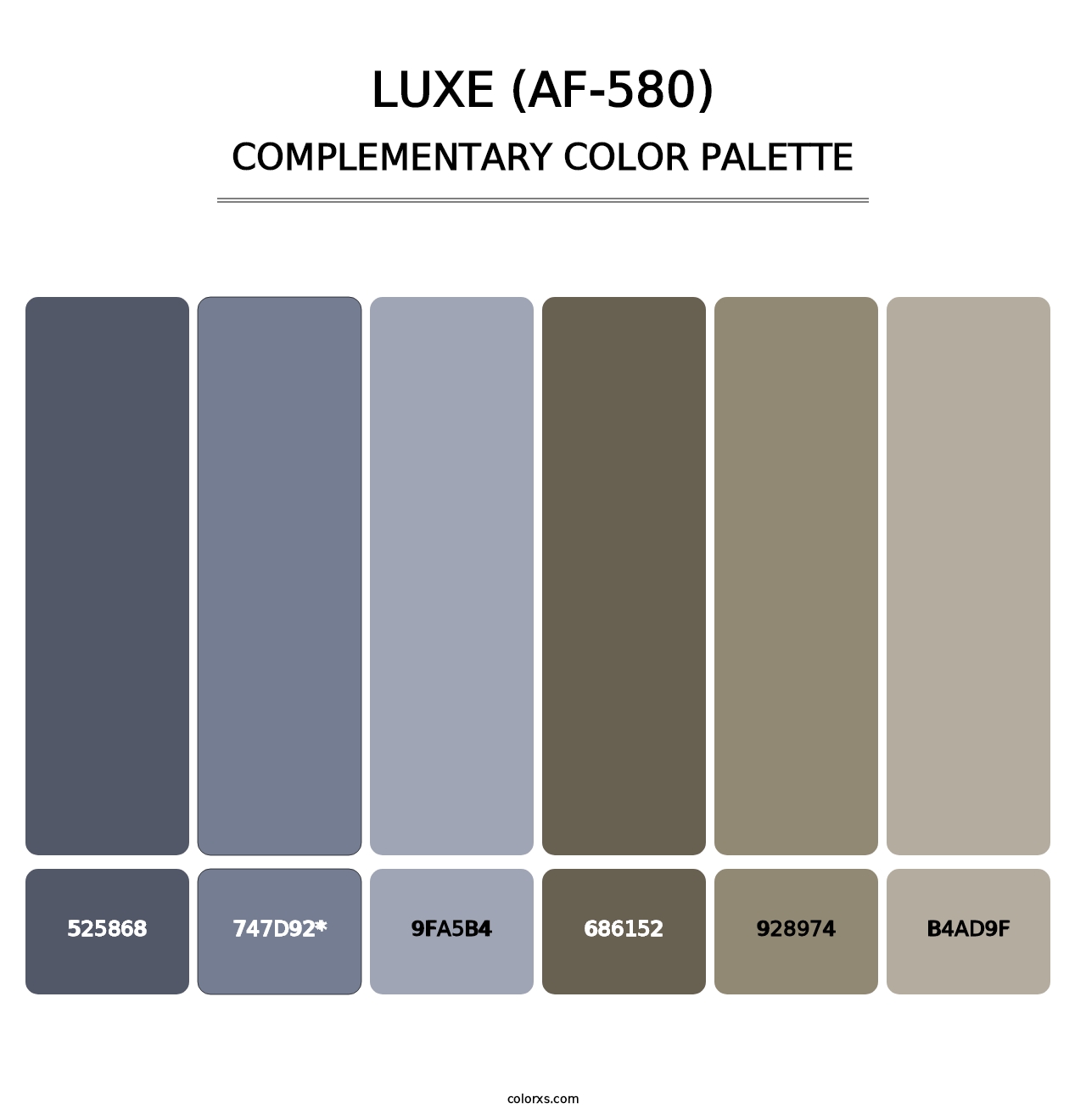 Luxe (AF-580) - Complementary Color Palette