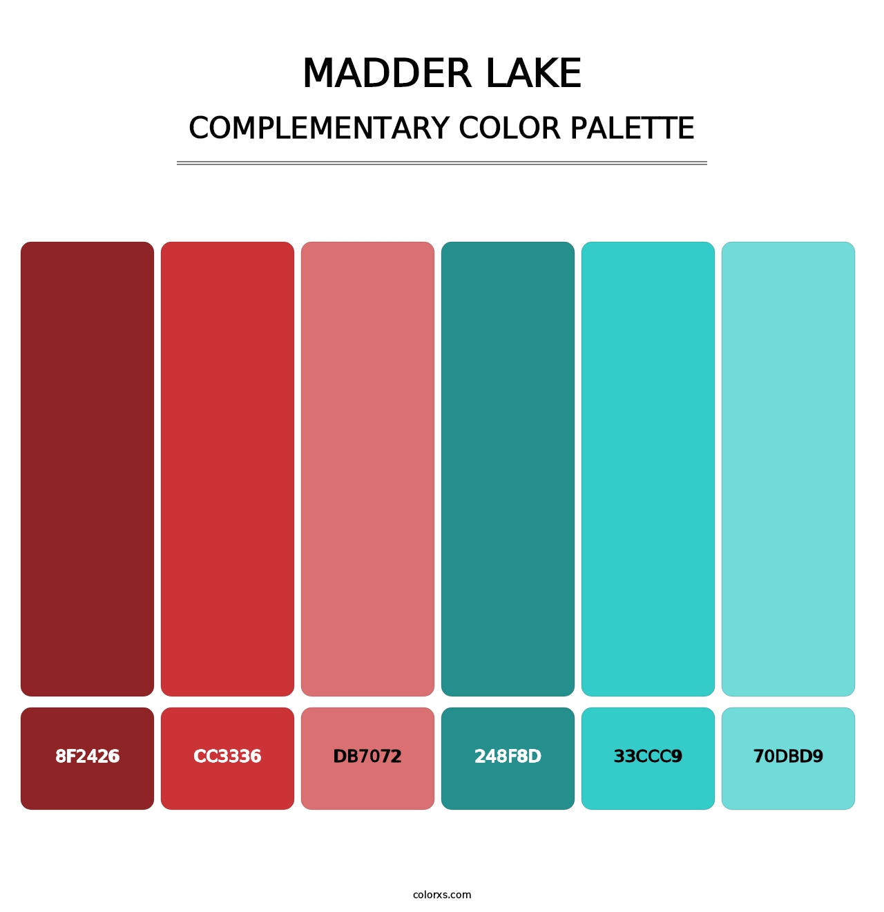 Madder Lake - Complementary Color Palette