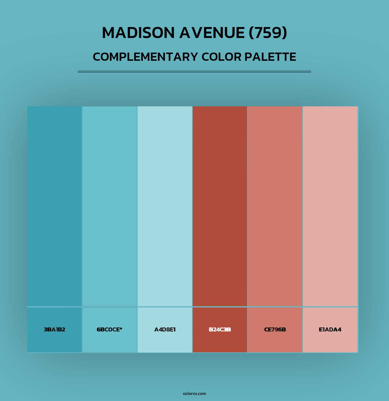 Madison Avenue (759) - Complementary Color Palette