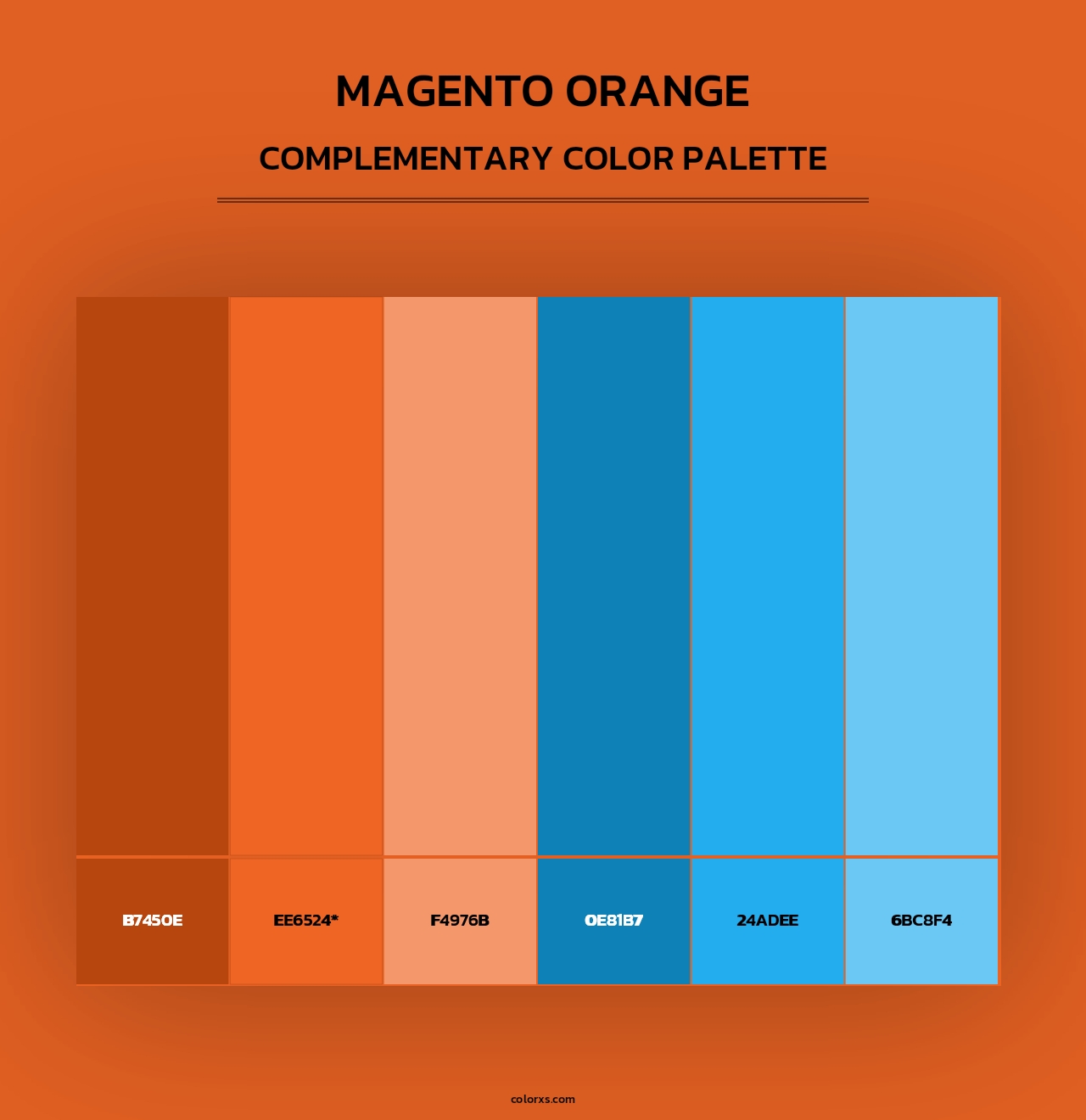 Magento Orange - Complementary Color Palette
