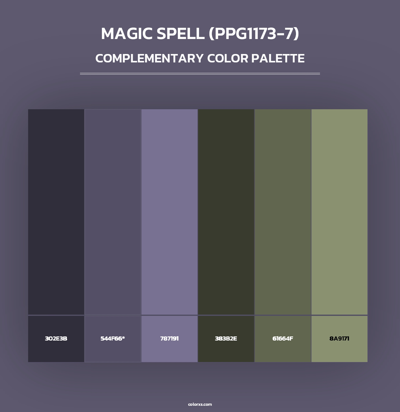 Magic Spell (PPG1173-7) - Complementary Color Palette