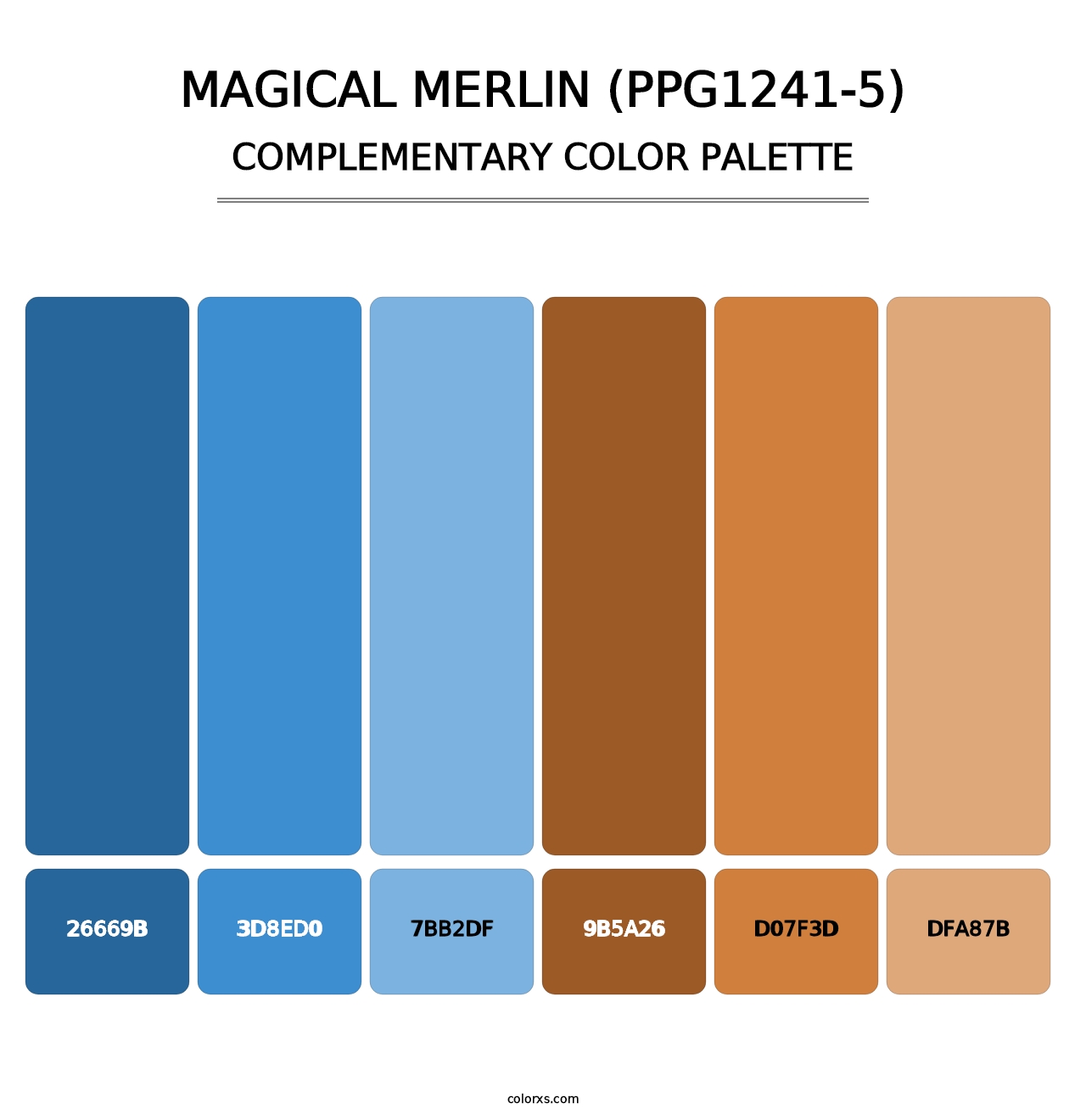 Magical Merlin (PPG1241-5) - Complementary Color Palette