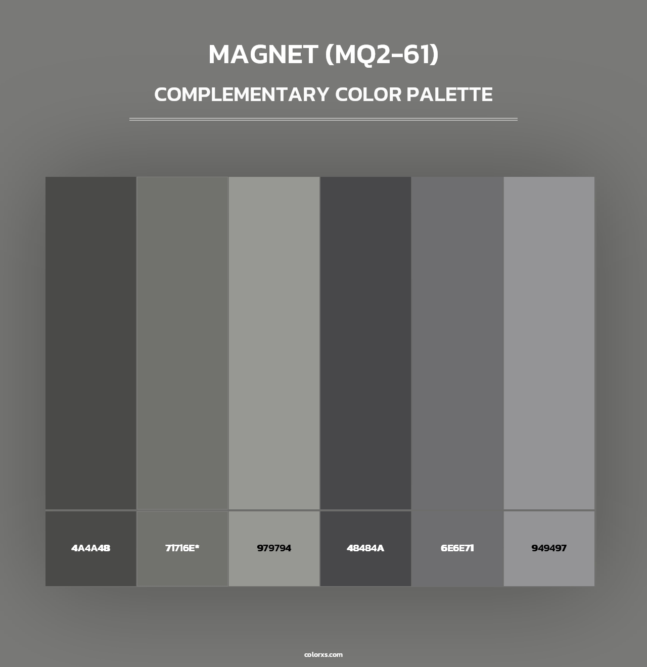 Magnet (MQ2-61) - Complementary Color Palette