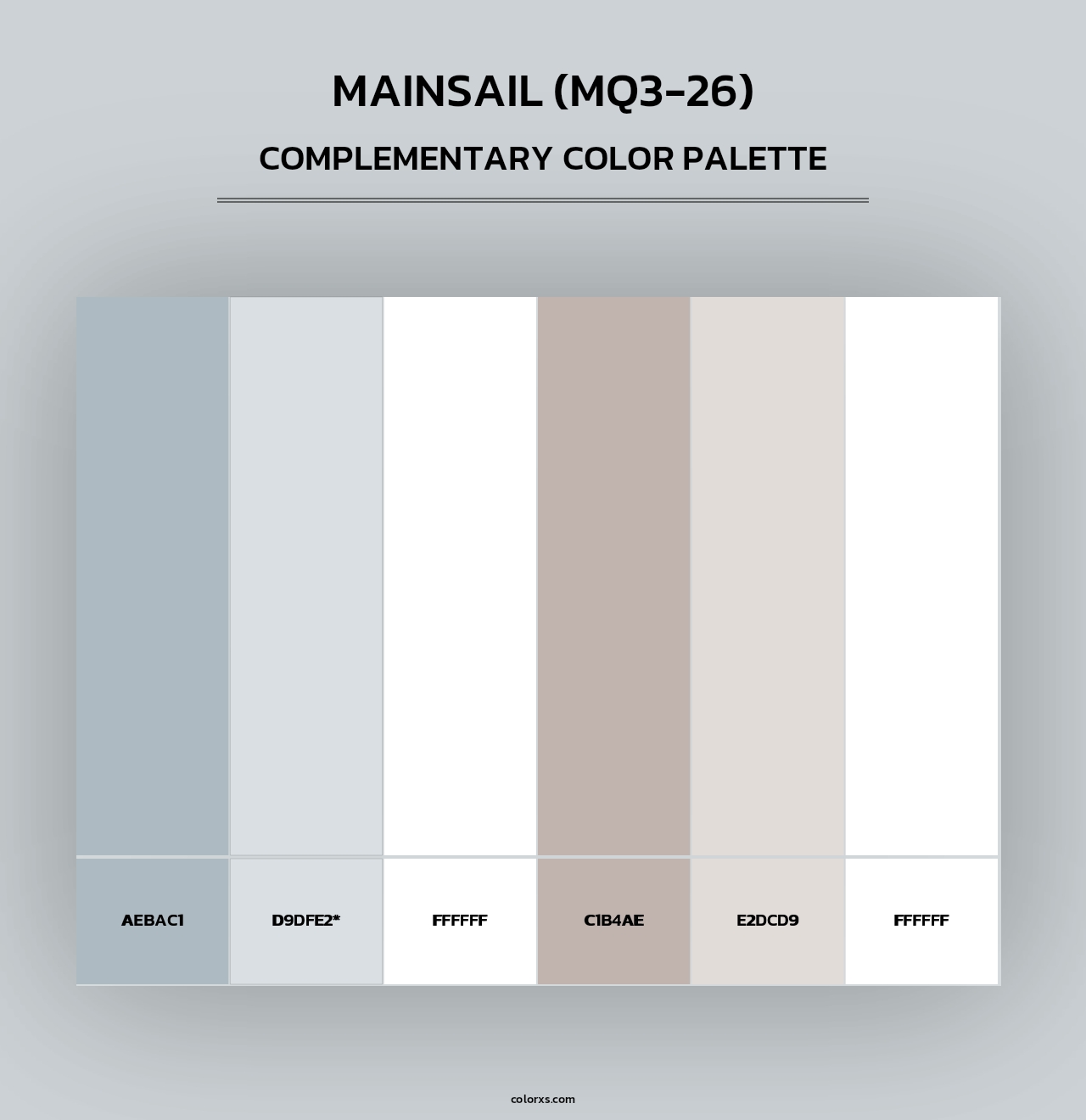 Mainsail (MQ3-26) - Complementary Color Palette
