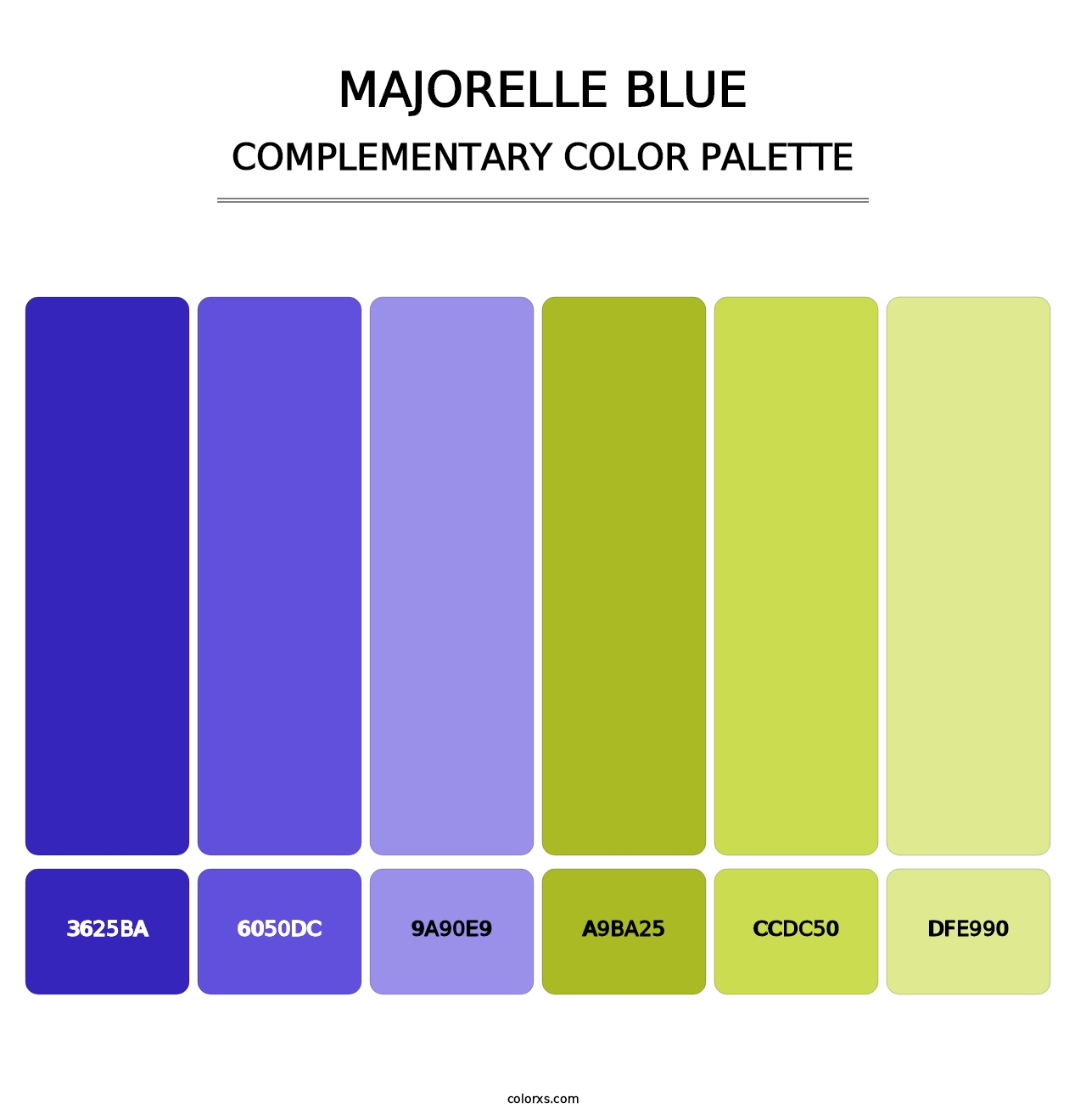 Majorelle Blue - Complementary Color Palette