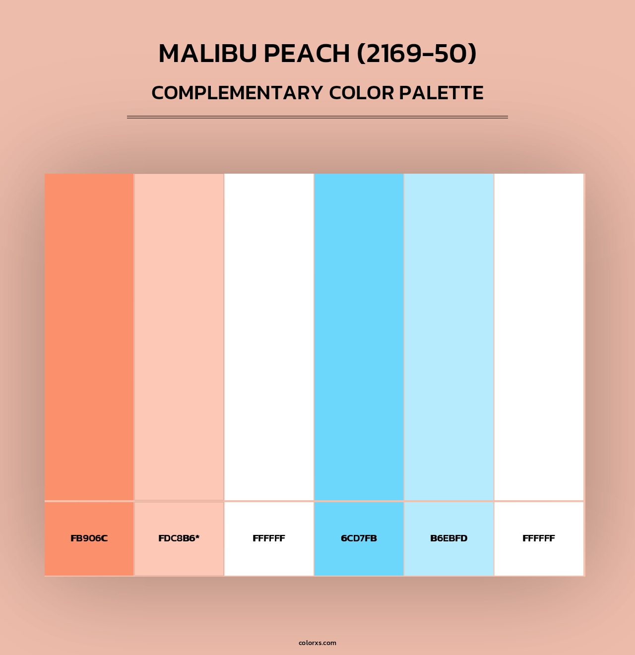 Malibu Peach (2169-50) - Complementary Color Palette