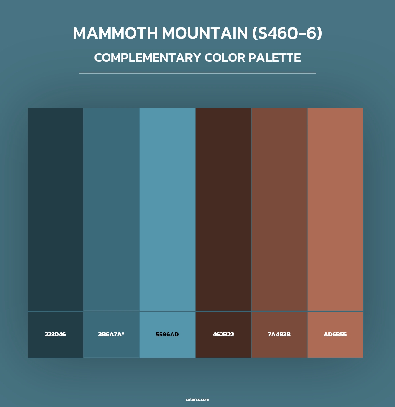 Mammoth Mountain (S460-6) - Complementary Color Palette